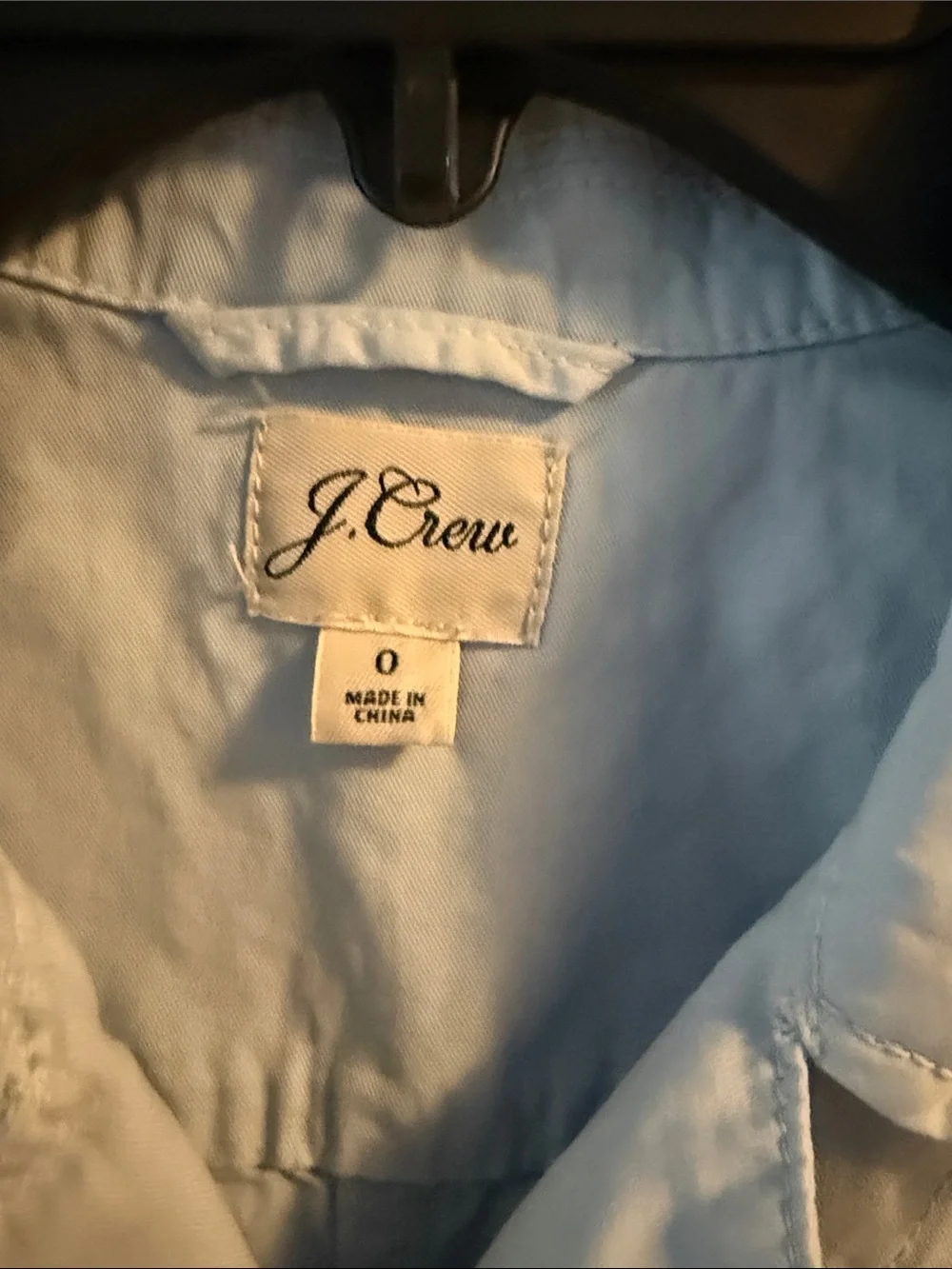 J. Crew Light Blue Cotton Utility Romper